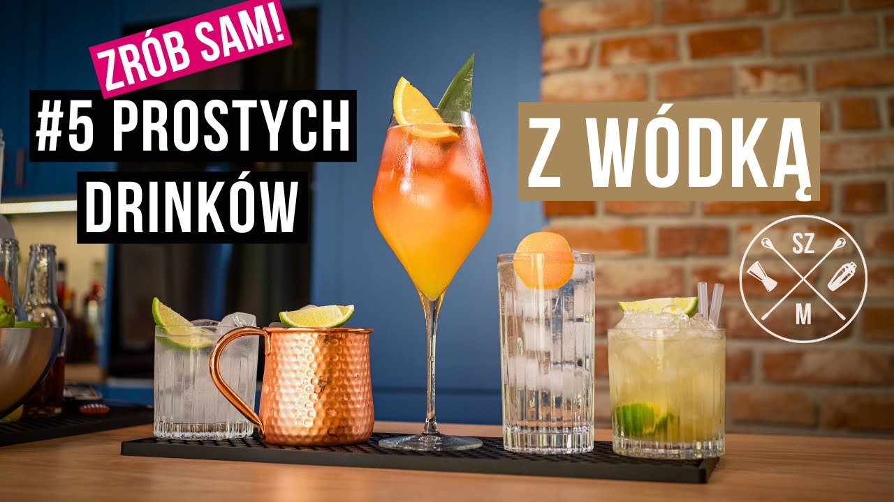 DRINKI Z WÓDKĄ- jak zrobić 5 prostych koktajli, w tym Sex On The Beach | odc.# 61