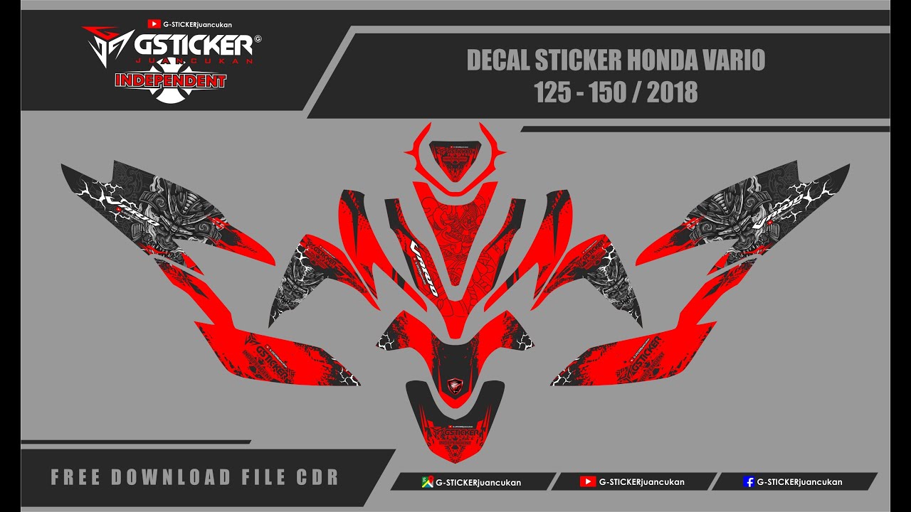 HONDA VARIO 150 COOL DECAL STICKER FULL BODY | FREE download