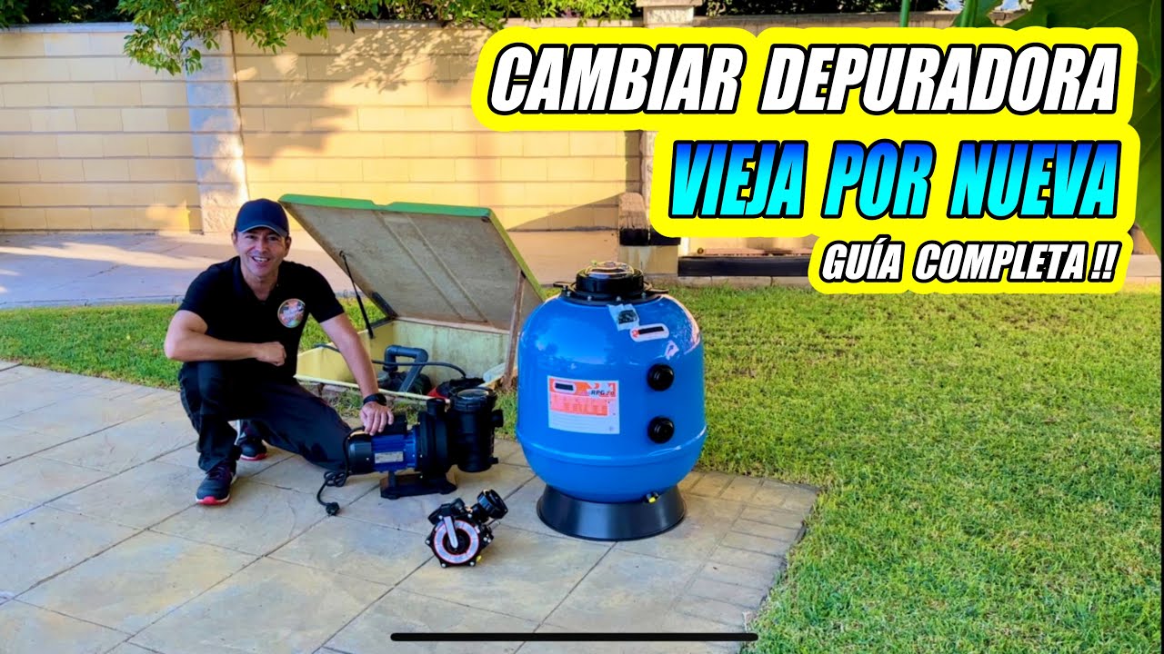 Instalar Depuradora Piscina 👉 ( MOTOR + DEPOSITO + LLAVE )