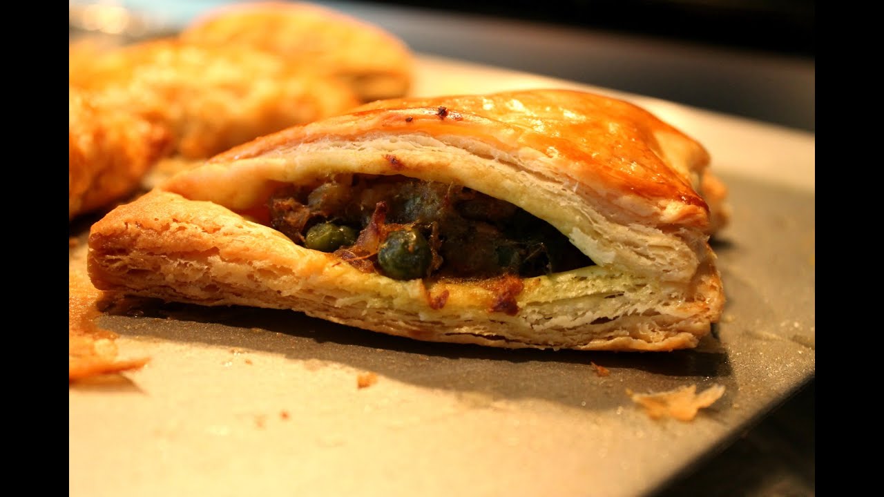 Vegetable Puffs With Homemade Puff Pastry sheets