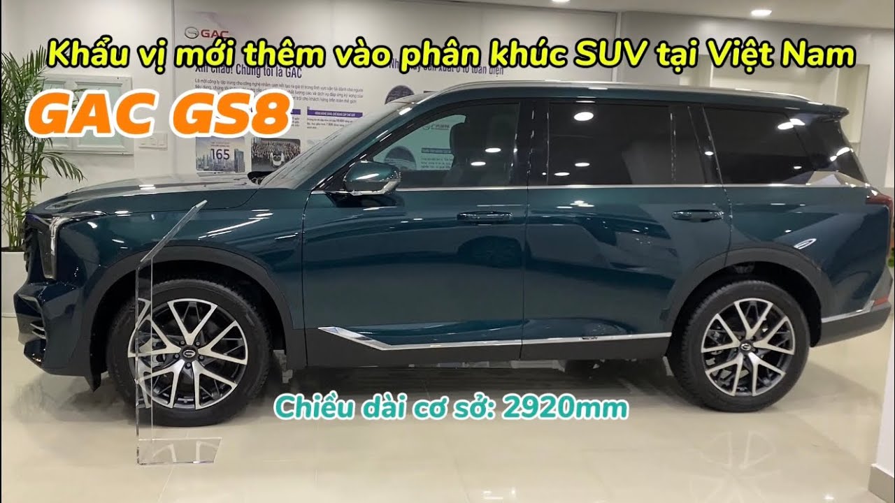 GAC GS8 phiên bản GT màu xanh | Chi tiết về GAC GS8 mẫu SUV cỡ lớn của GAC Motor tại Hồ Chí Minh.