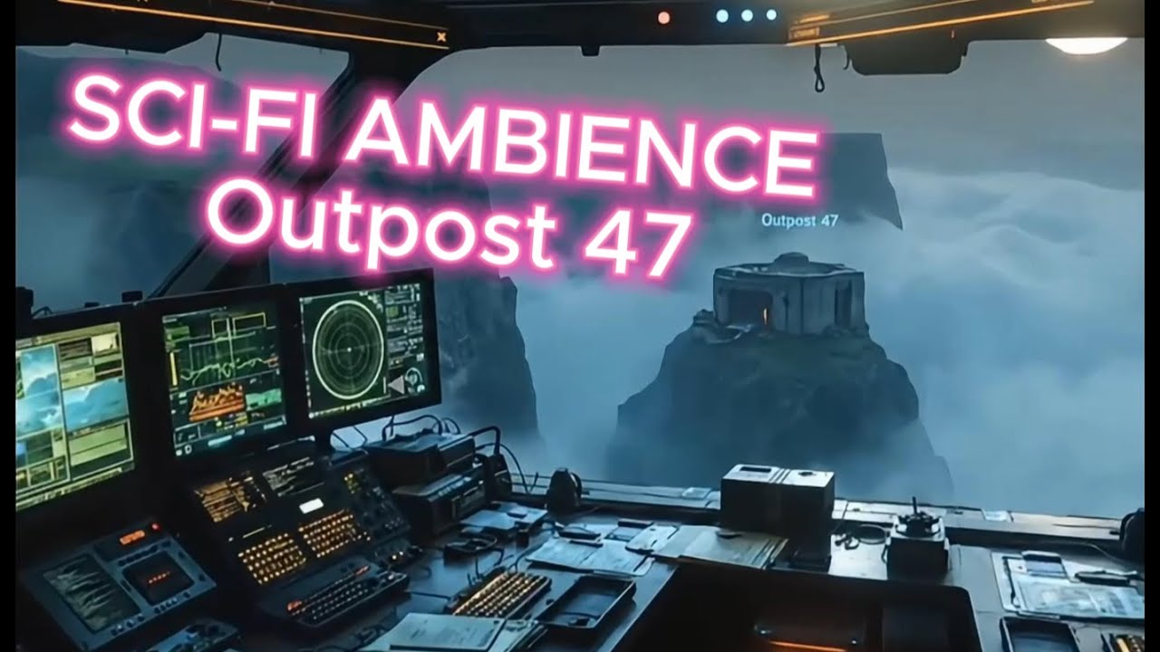 SCI-FI AMBIENCE: Outpost 47 | 4 Hours of Deep Space Signals, Tech Hum for Sleep/Study