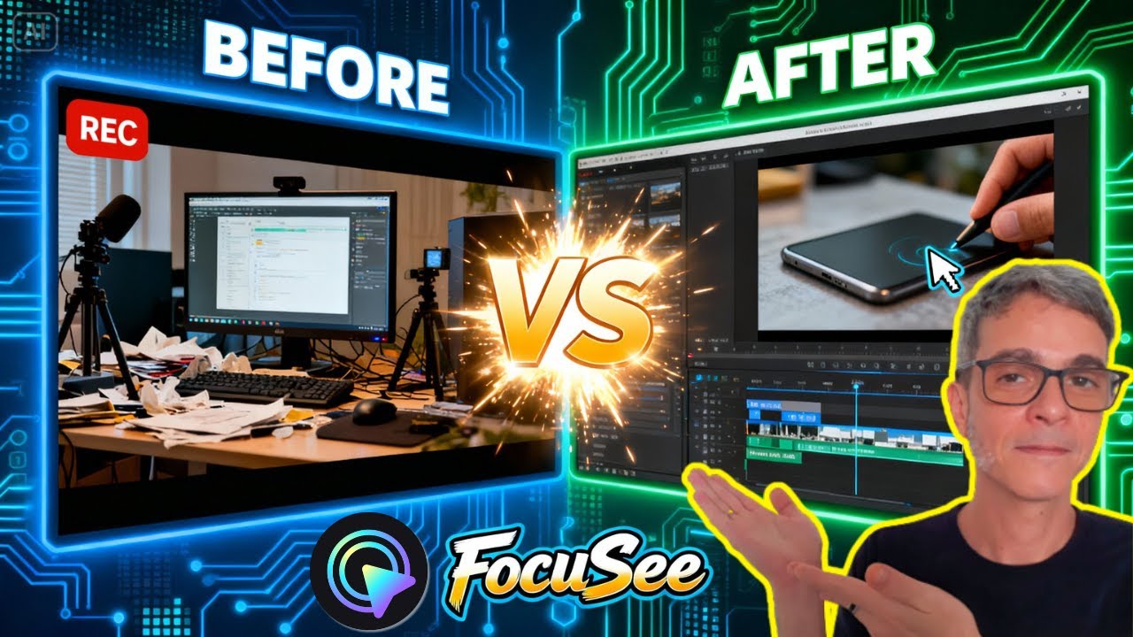 🔥 FOCUSEE é o GRAVADOR DE TELA mais COMPLETO de 2026 🎥✨
