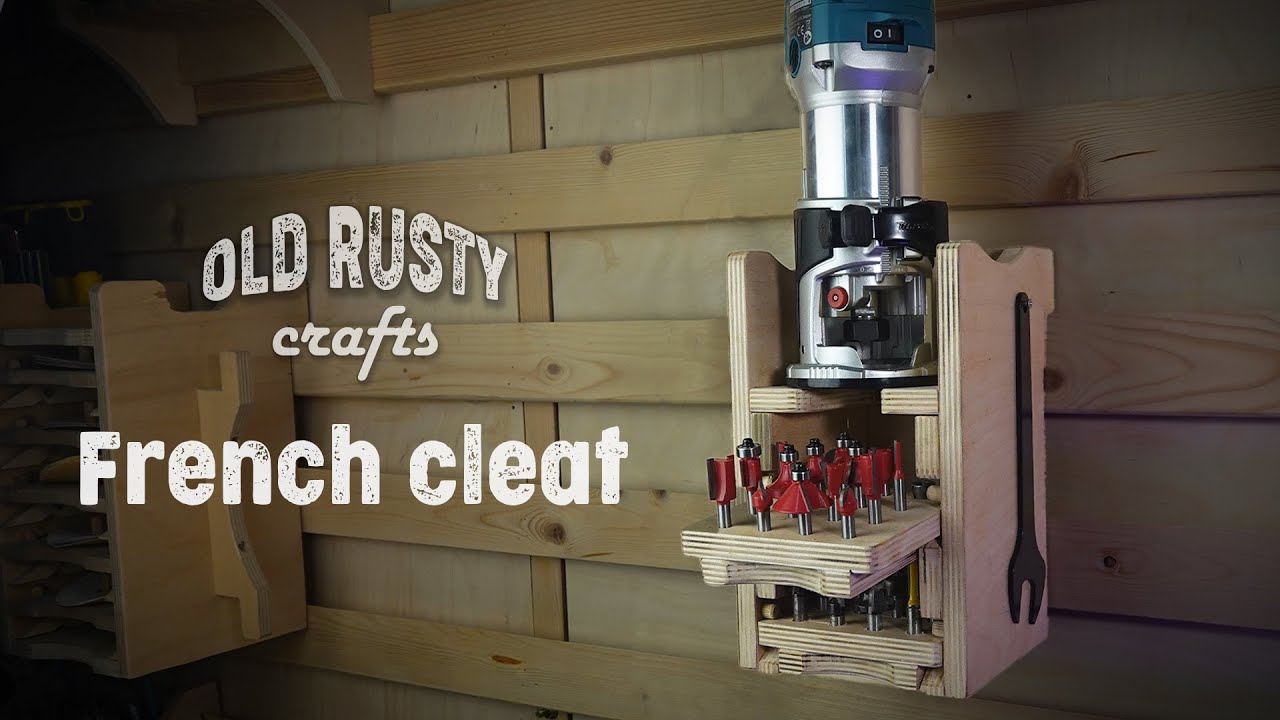 Amazing Compact router holder with French Cleat - increase the efficiency of your workshop!