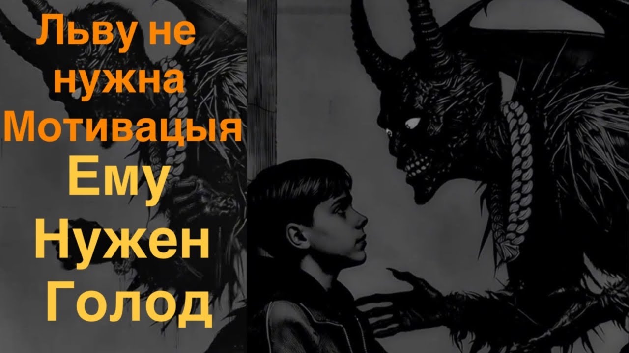 Льву не нужна мотивация, чтобы убивать. Ему нужен голод. 🦁🥩