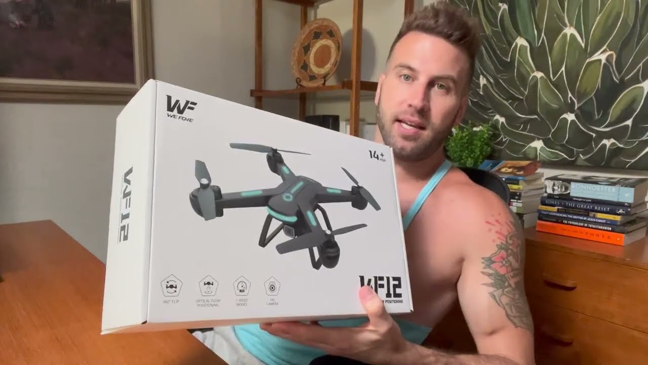 Дрон с камерой для детей, дроны FPV 1080P HD, квадрокоптер WeFone с дистанционным управлением для...