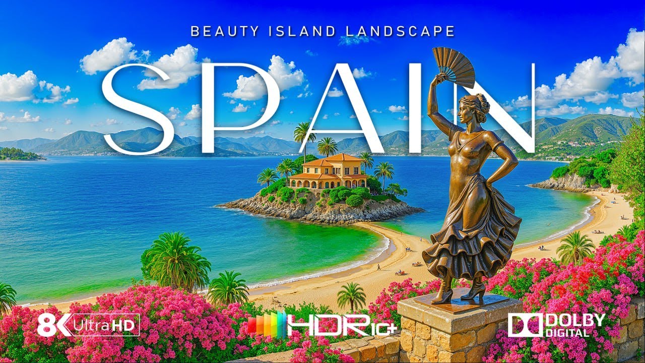 Spain 8K | Breathtaking Views and Relaxing Music Across Beautiful Landscapes