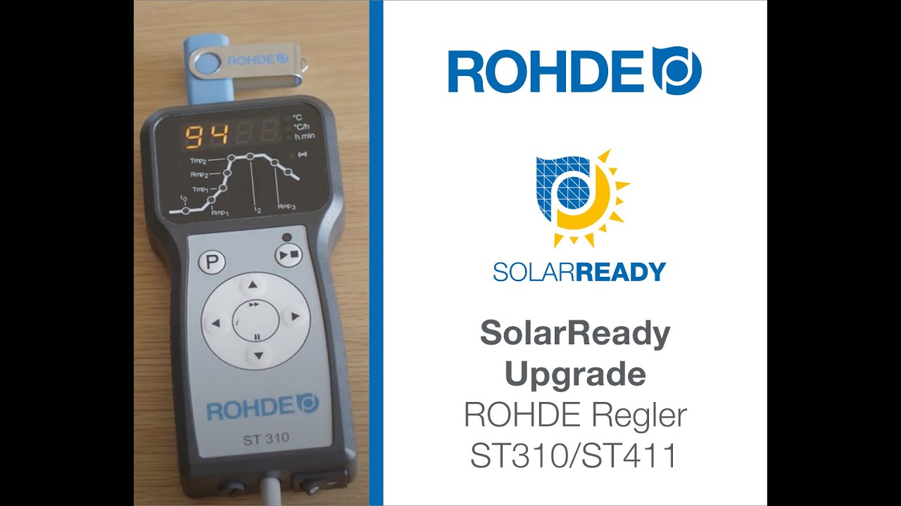 Upgrade des ROHDE Reglers ST310 und ST411 auf SolarReady Modus. Brennofen-Nutzung mit Photovoltaik 🌞