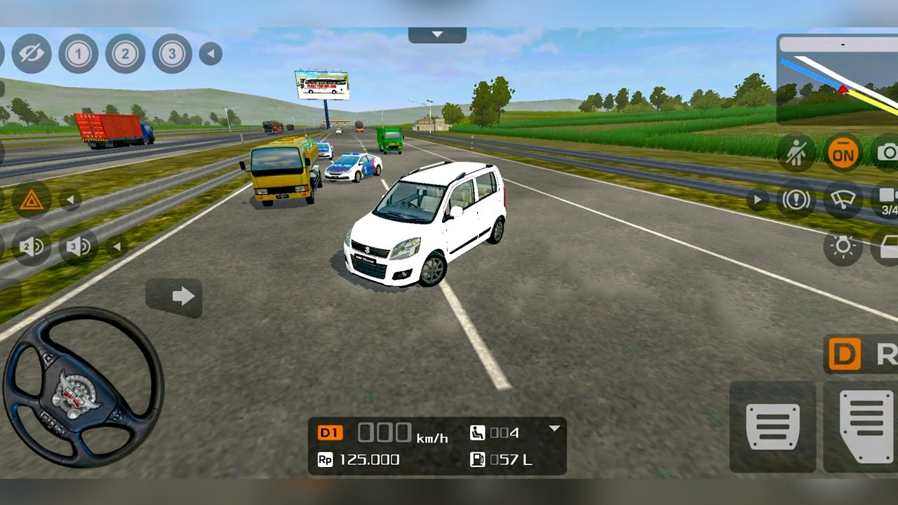 Bus Simulator Indonesia - Driving Maruti Suzuki Wagon R Car Mod - Car Games Android Gameplay