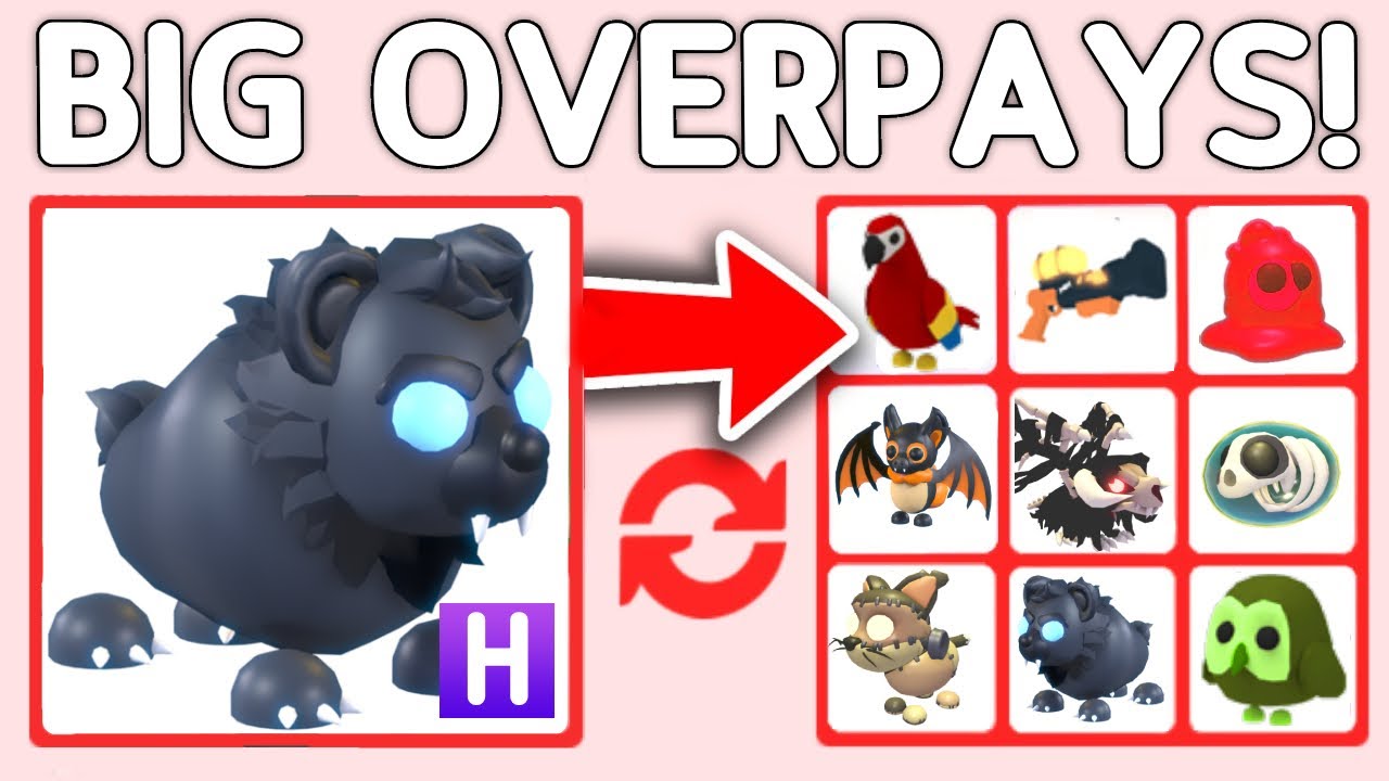 Trading MEGA SCAREBEAR In Adopt Me