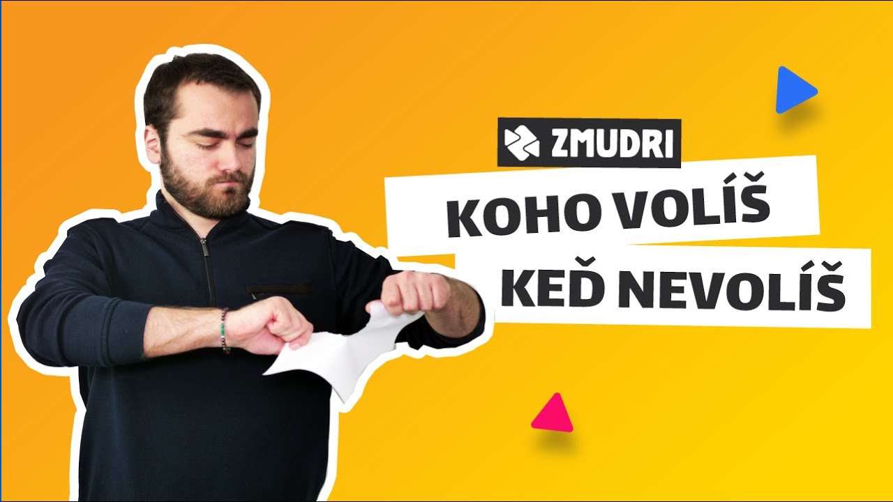 Koho NAOZAJ vol&iacute;&scaron;, keď nejde&scaron; voliť? 🤔│Zmudri.sk