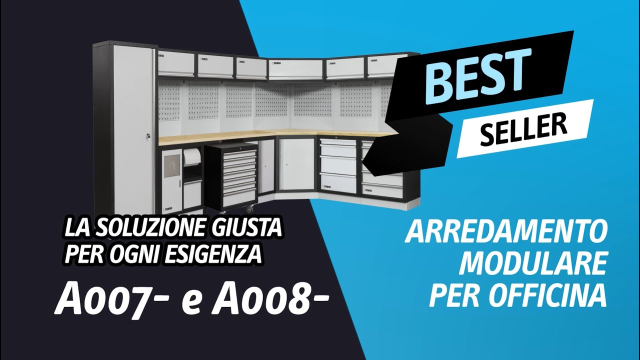 Arredo modulare per officina A007 - A008 | Fervi