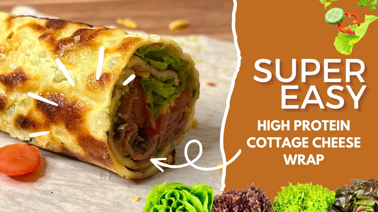 How to Make High Protein Cottage Cheese Wraps & Flatbread - Easy Step by Step Recipe for Beginners