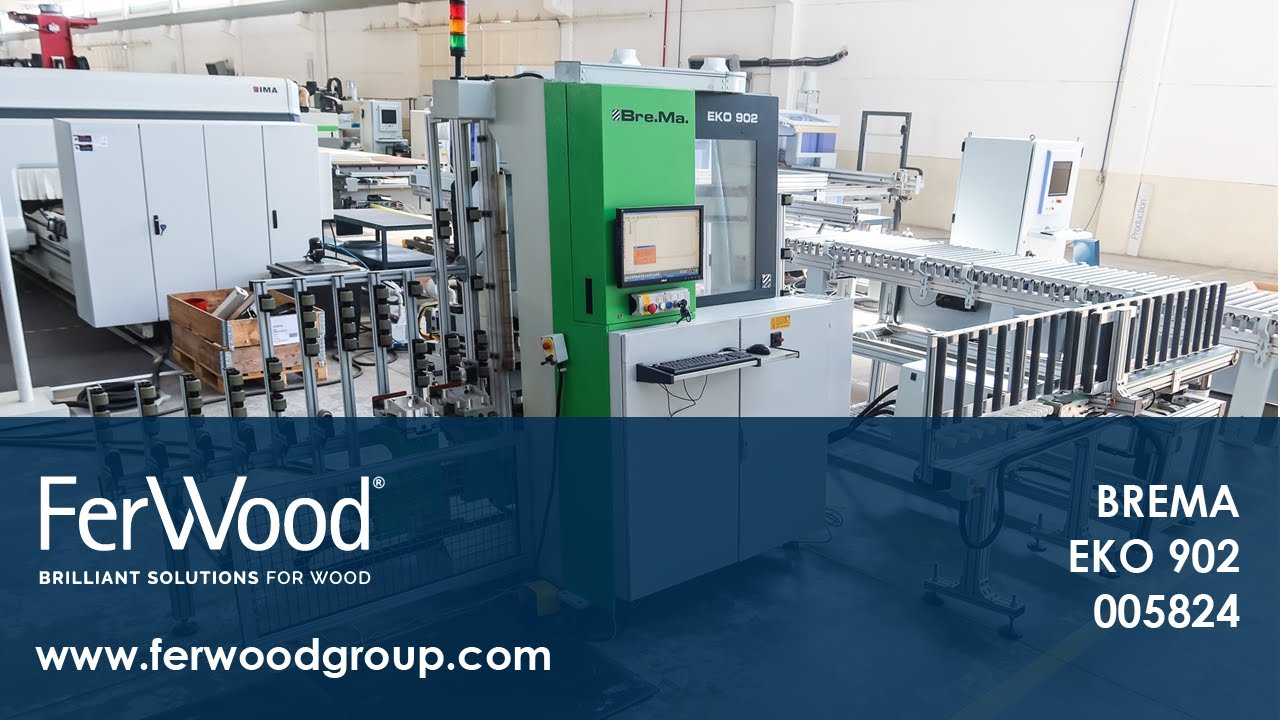 Вертикальный Обрабатывающий Центр во время работы - BREMA EKO 902 - Ferwoodgroup - 005824