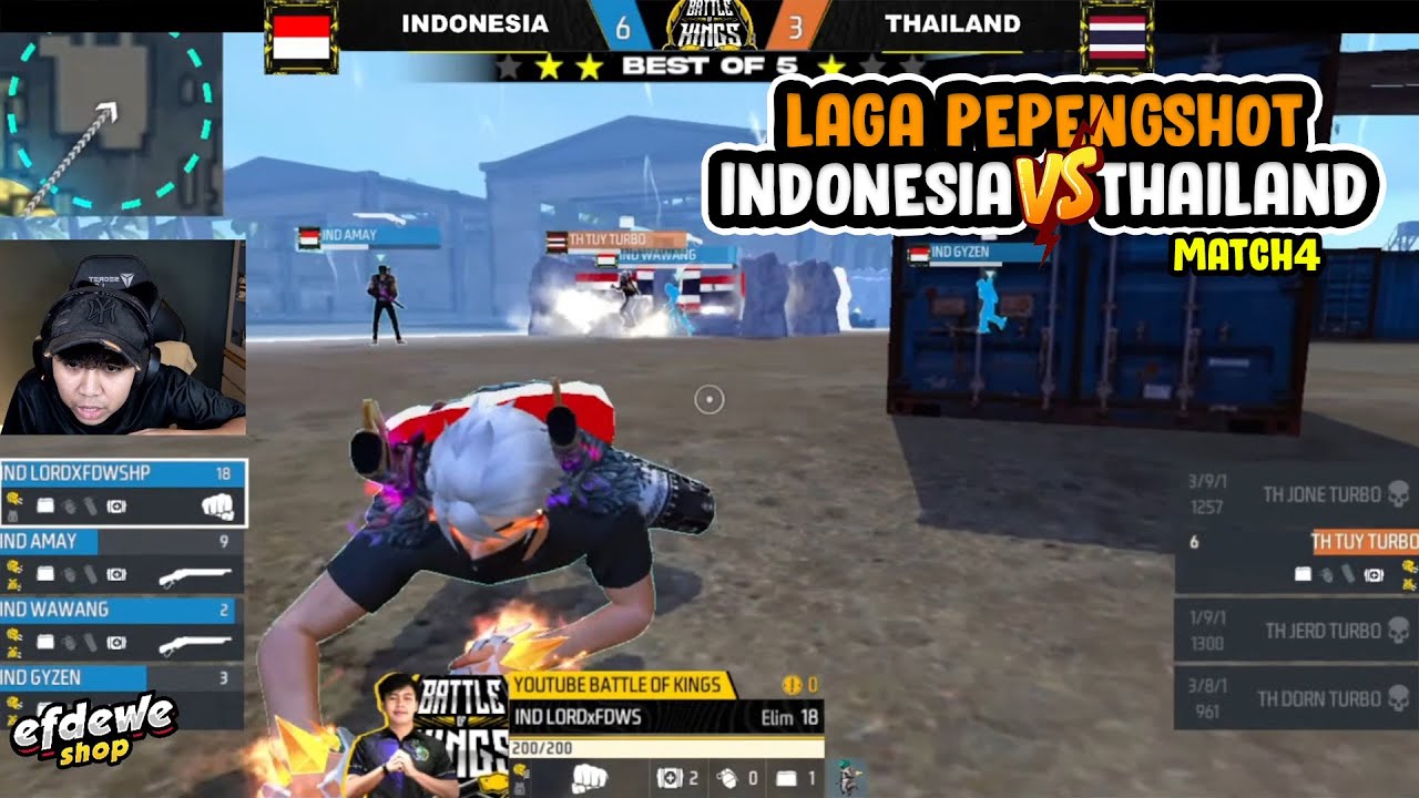 [MATCH 4] LAGA PEPENGSHOT INDONESIA Vs THAILAND - Battle Of Kings
