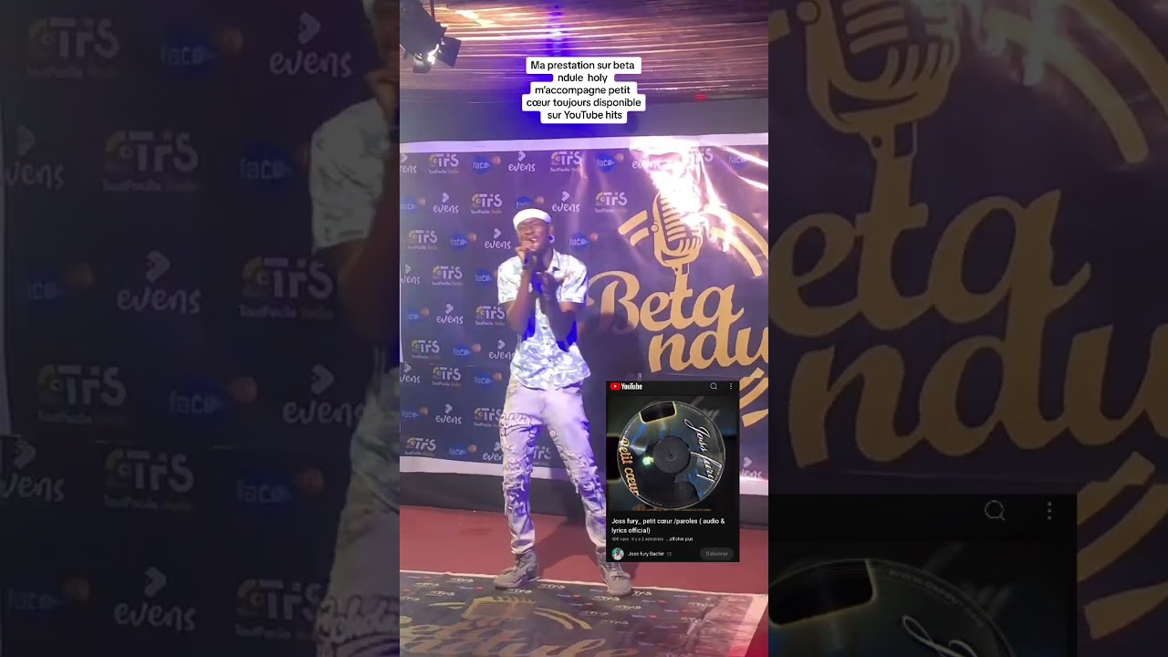 petit coeur mode live la pépite 2.0 joss fury  met le publique dans sa poche