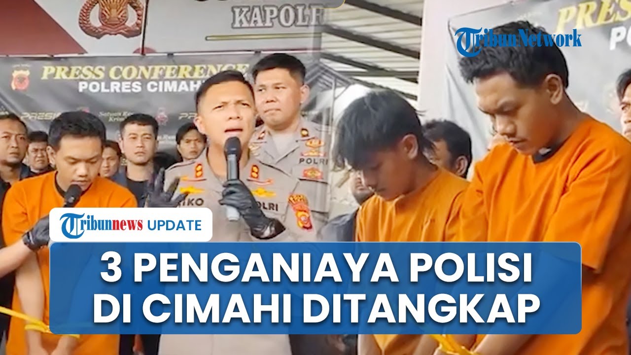Polres Cimahi Tangkap 3 Penganiaya Polisi hingga Luka Parah, 1 dari 3 Pelaku Masih di Bawah Umur