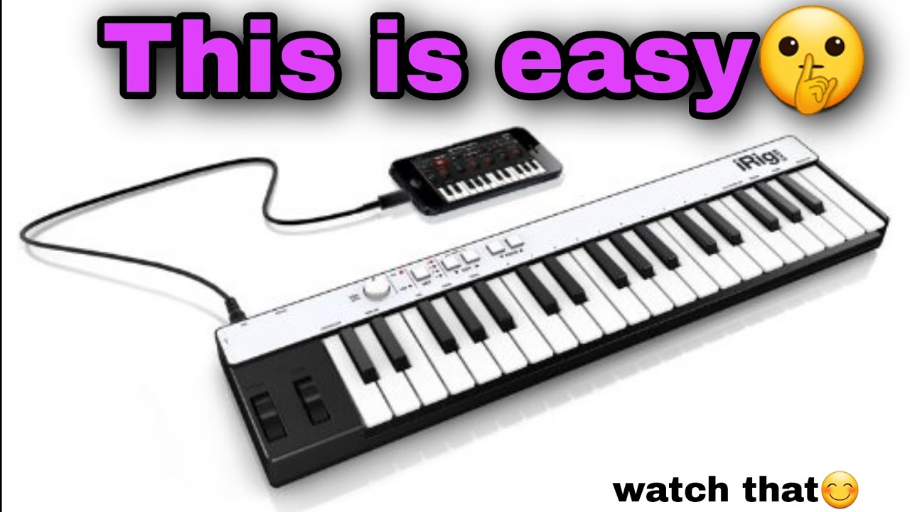 как подключить миди-клавиатуру к телефону #midikeyboard