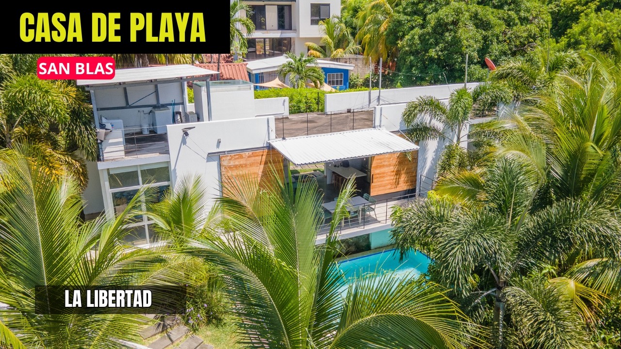 SE VENDE CASA DE PLAYA 🌊 | RESIDENCIAL SAN BLAS – El Salvador