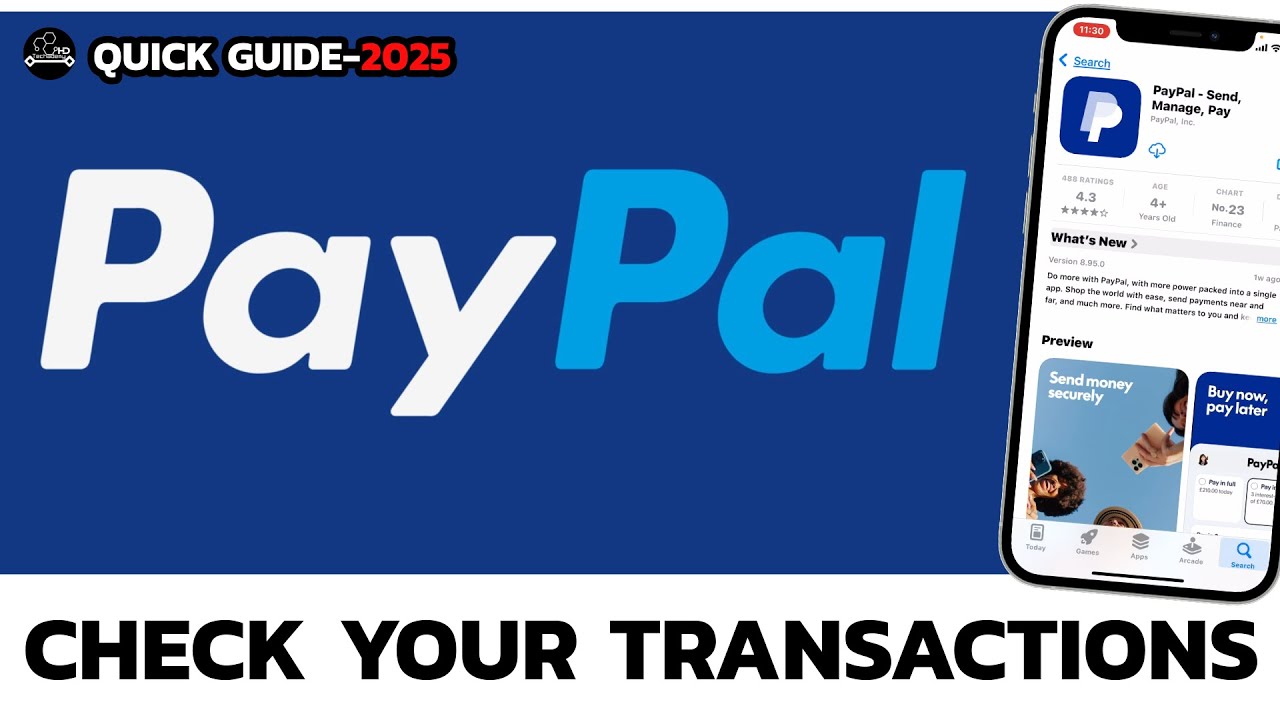 Как просмотреть транзакции PayPal на мобильном устройстве?