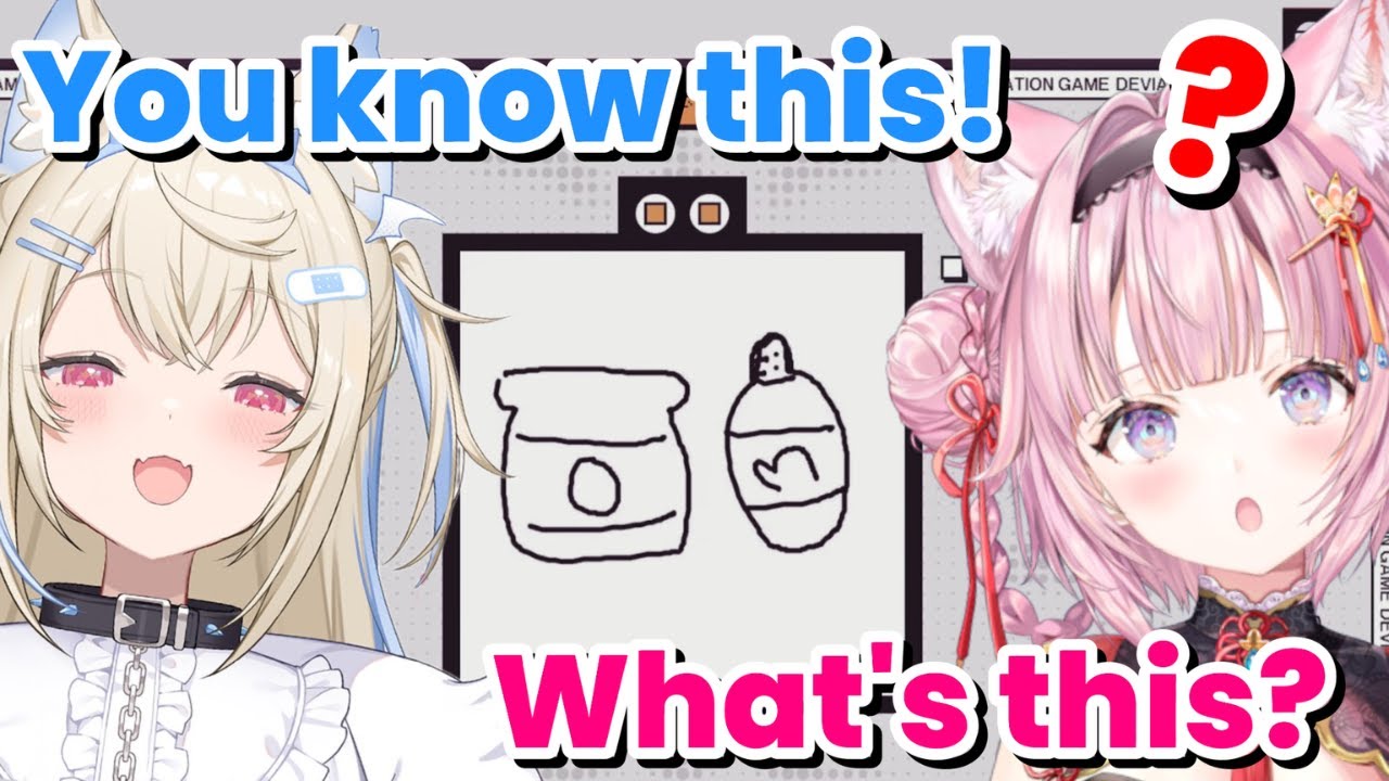 Koyori can't recognize her favorite food drawn by Fuwawa [Hololive/EngSub]