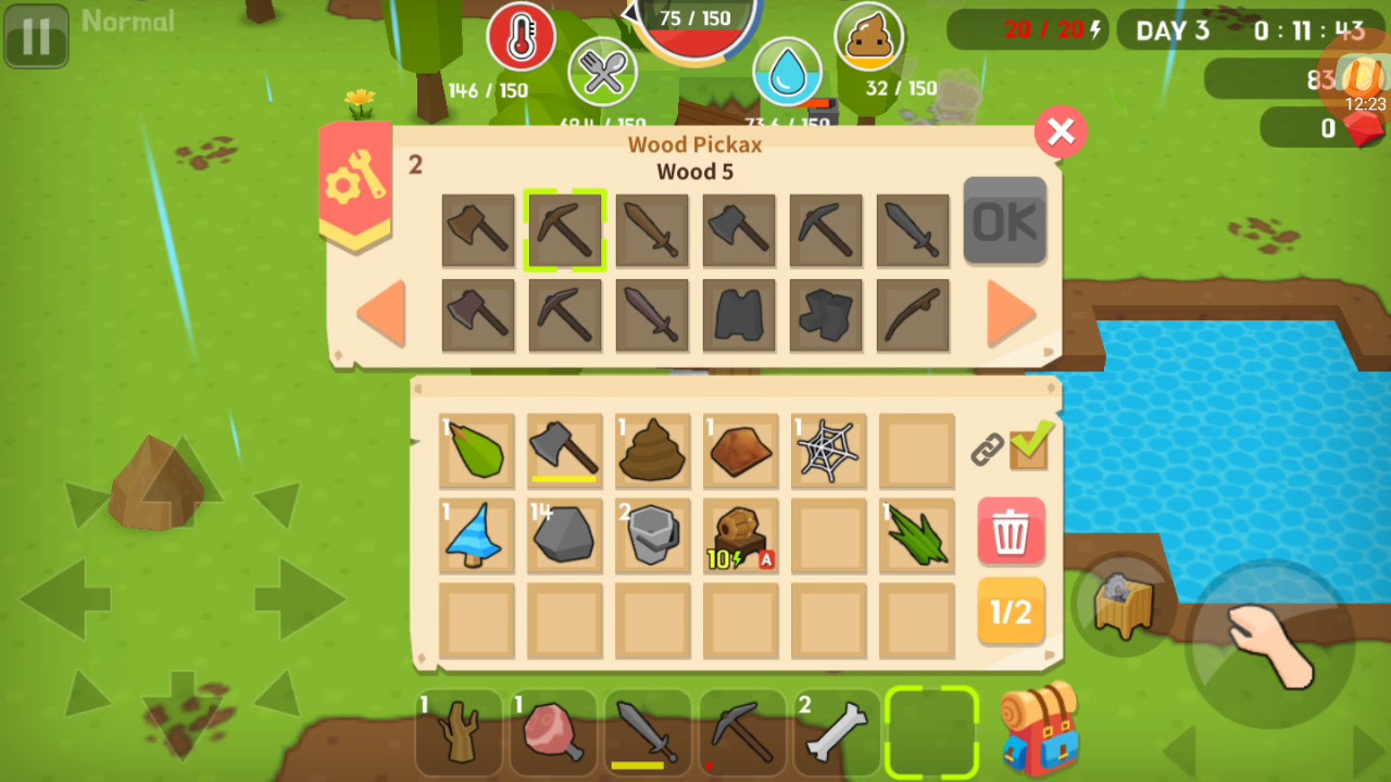 Mine survival tập 1 chơi chế đọ b&igrave;nh thường v&agrave; c&aacute;i kết