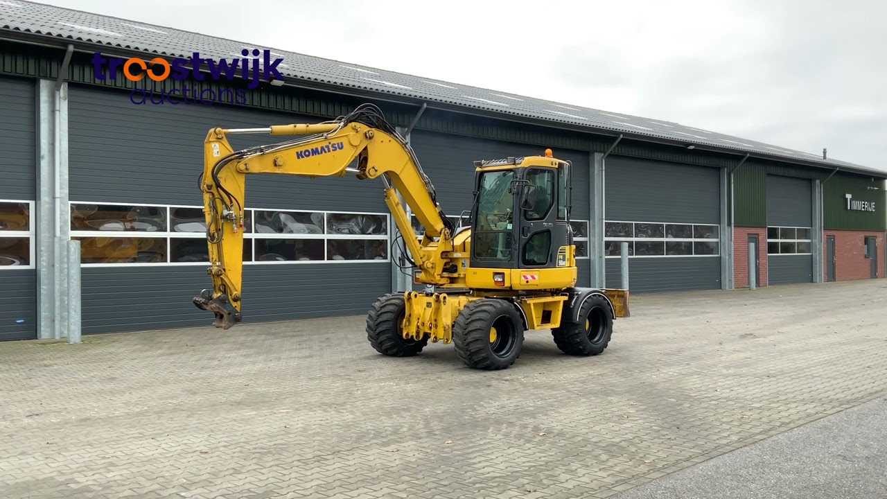 Komatsu PW 98 tires excavator-Auction 38255-9