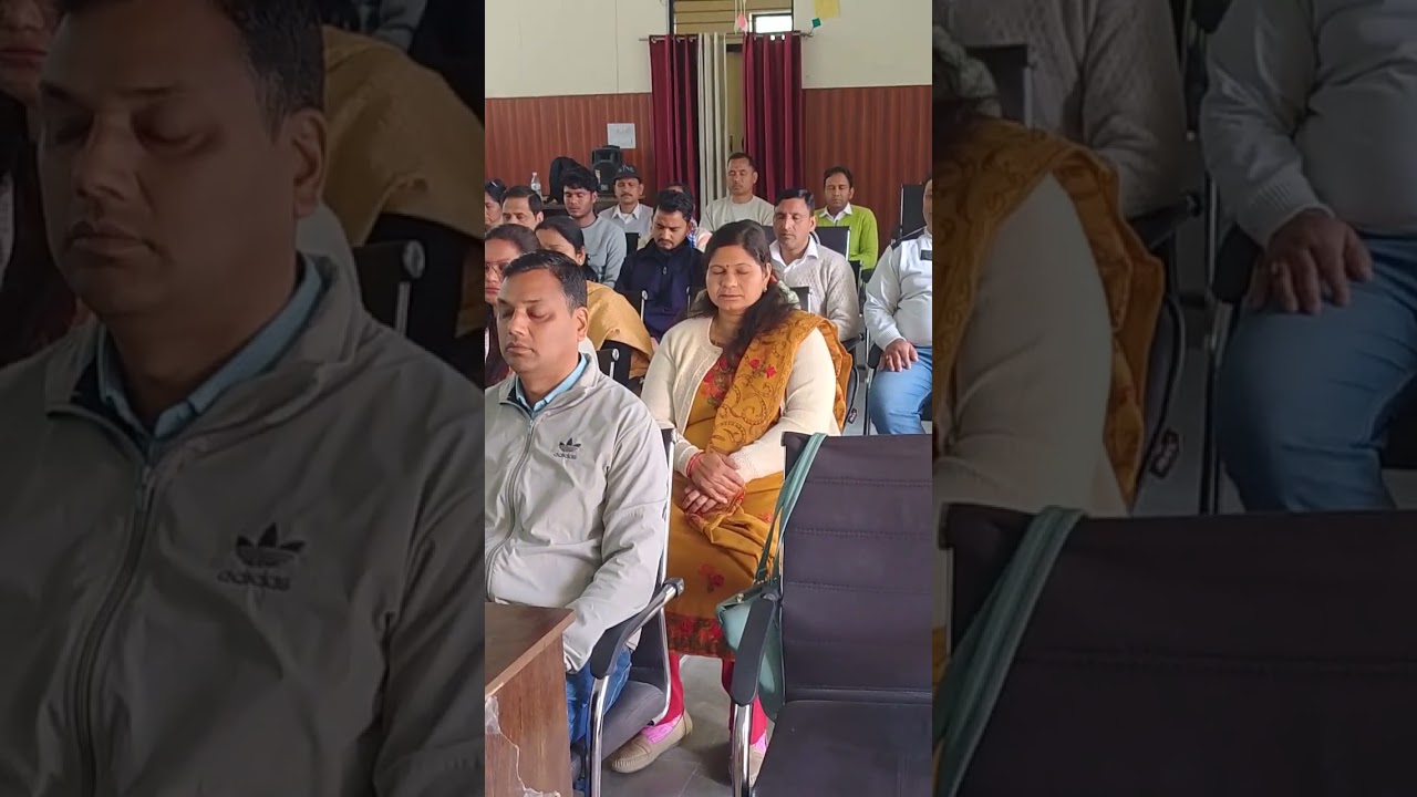 *Anandam* by Ma'am Ruchina Puri, it is calming, relaxing and rejuvenation activity for the trainees.
