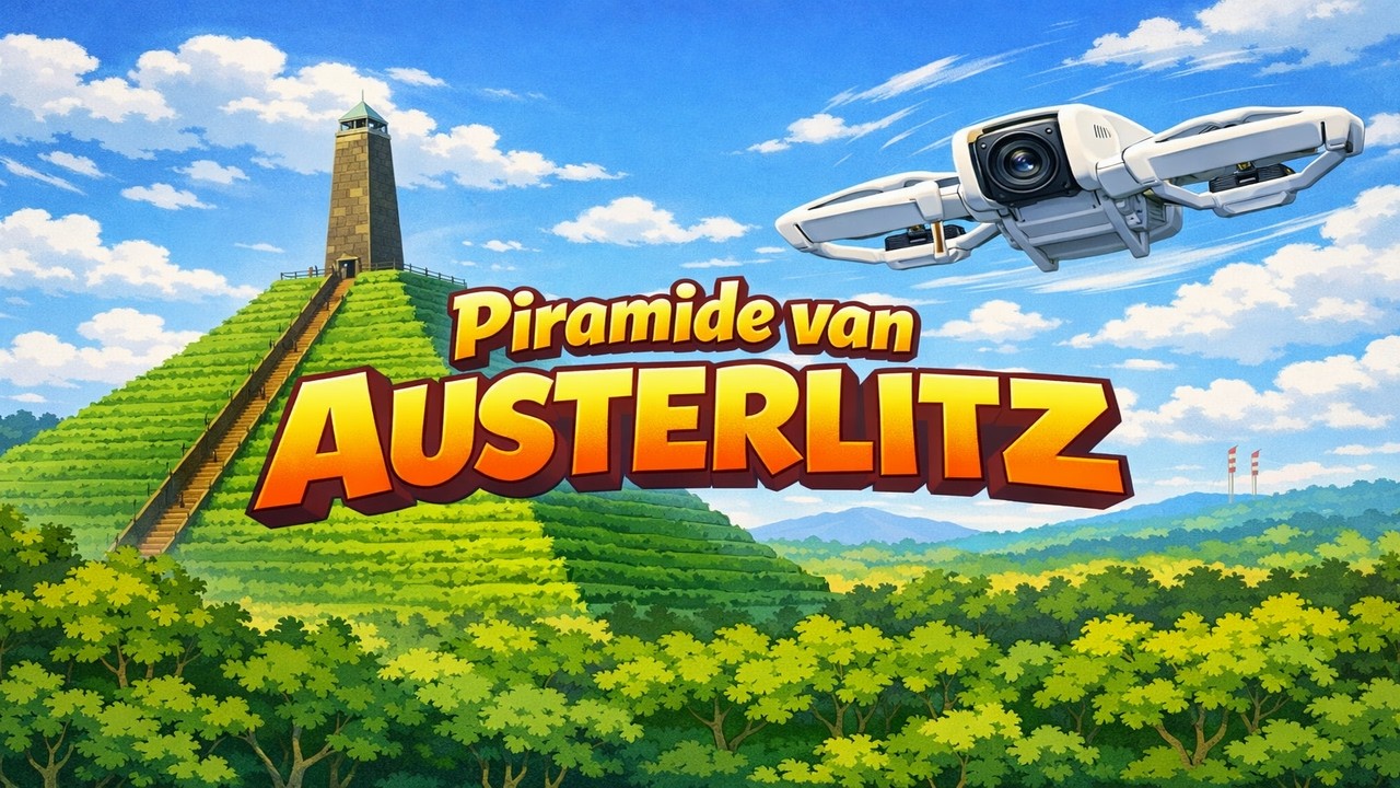 108 - Dronebeelden (8) - Pyramide van Austerlitz