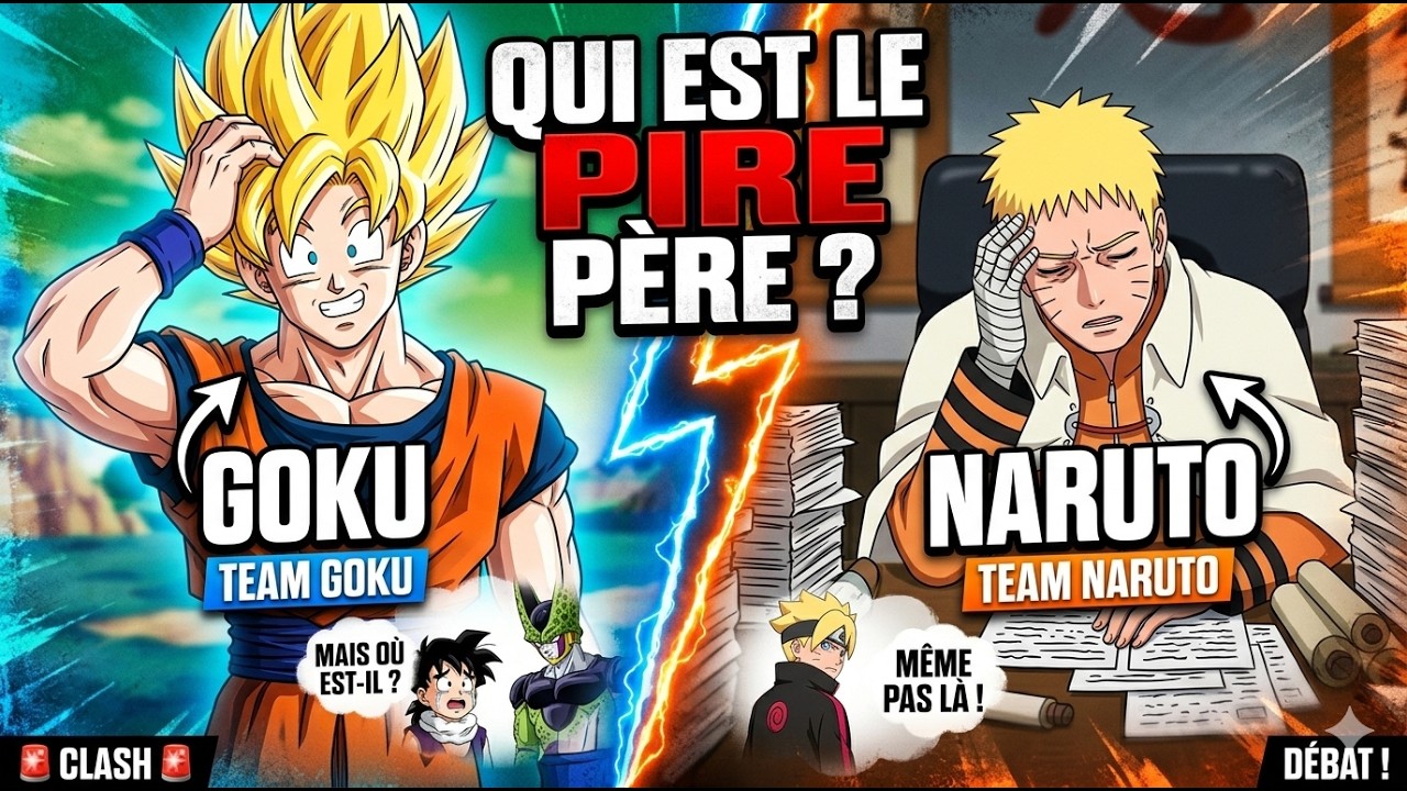 Goku VS Naruto : Qui est le PIRE père de l’anime ? Analyse Complète (#QuiMeritelaCouronne 6)