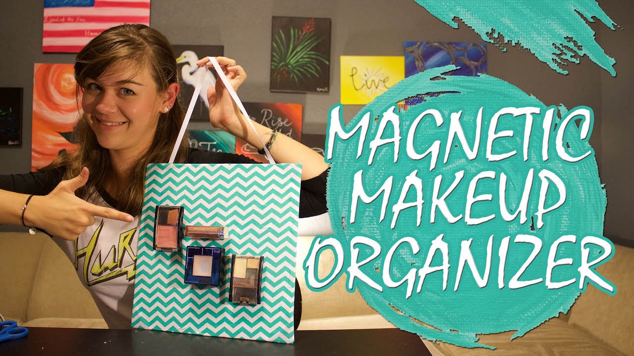 Kate Creates DIY Magnetic Makeup Organizer