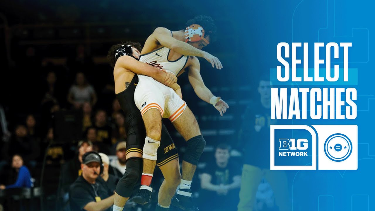 Illinois at Iowa | Select Matches | Big Ten Wrestling | 01/17/2025