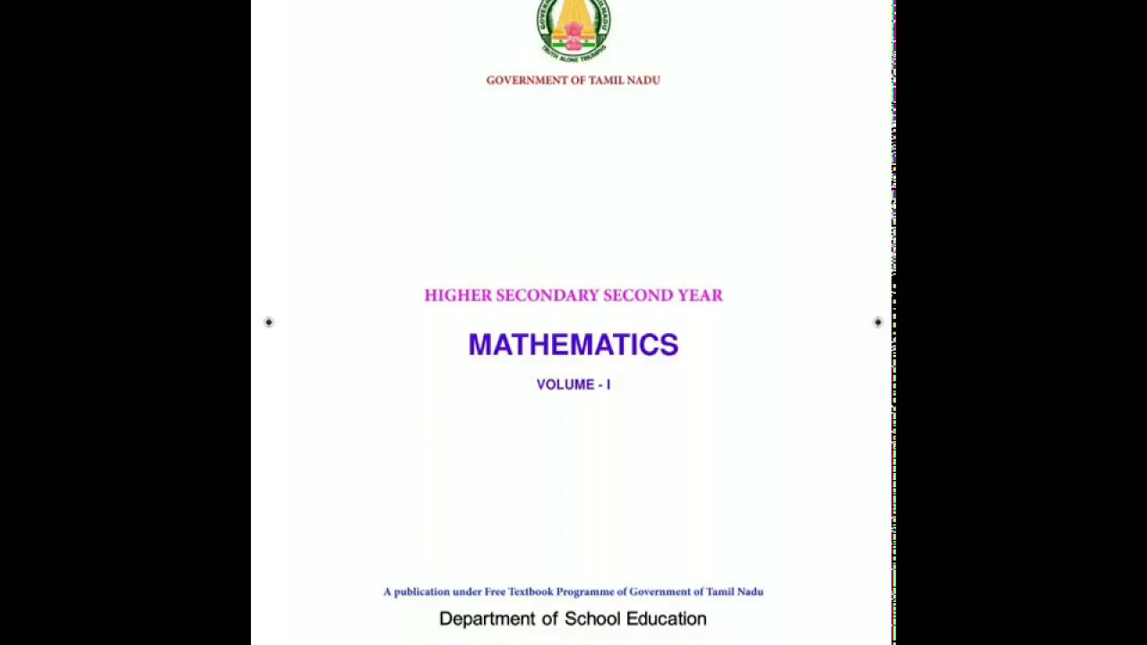 #12th STD #Mathematics TN #Samacheer Kalvi #book 2019 #New syllabus