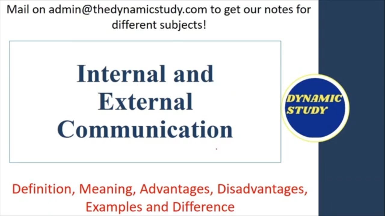 Internal and External Communication