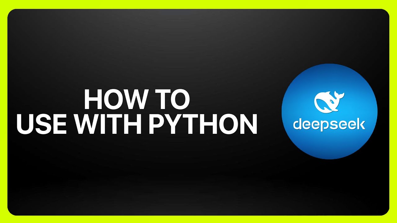 How To Use DeepSeek API With Python 2025! Tutorial