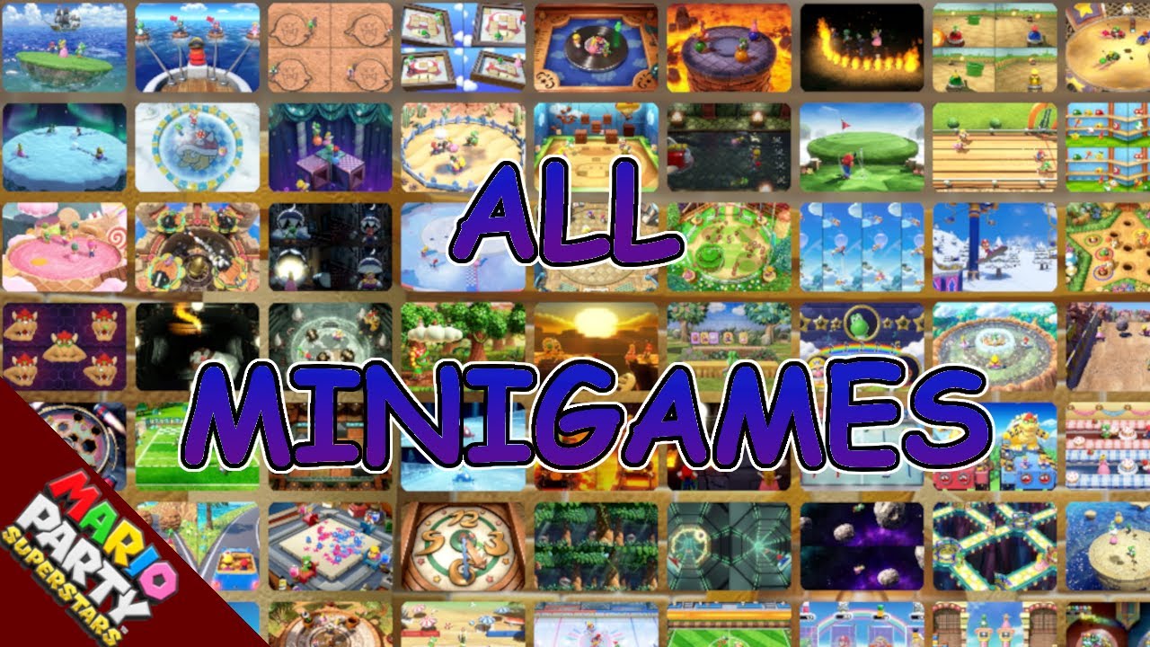ALL MINIGAMES IN MARIO PARTY SUPERSTARS