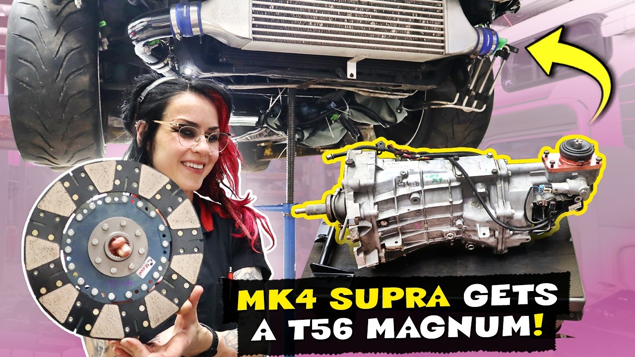 Supra получила 6-ступенчатую коробку передач T56 MAGNUM!! С небольшой помощью от @PoorManMods #Mk...
