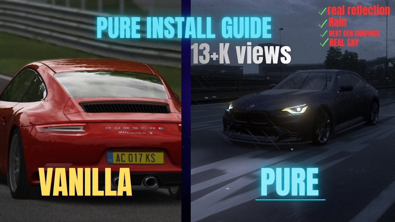 HOW TO INSTALL NEWEST PURE IN ASSETTO CORSA