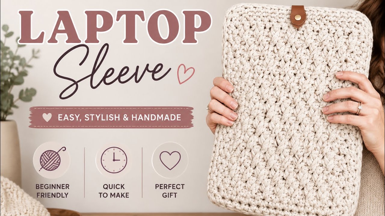 Crochet Laptop Sleeve 