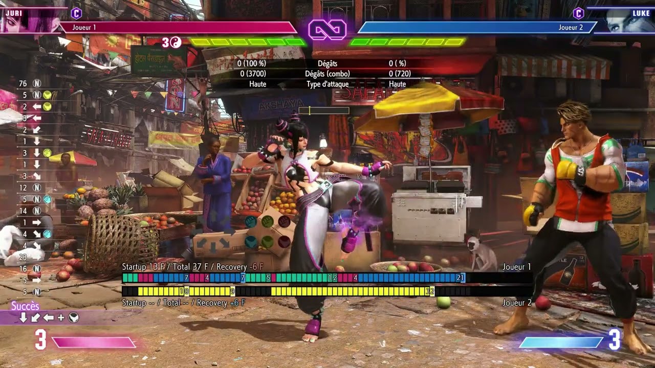 Street fighter 6 Juri Blockstring and frametrap