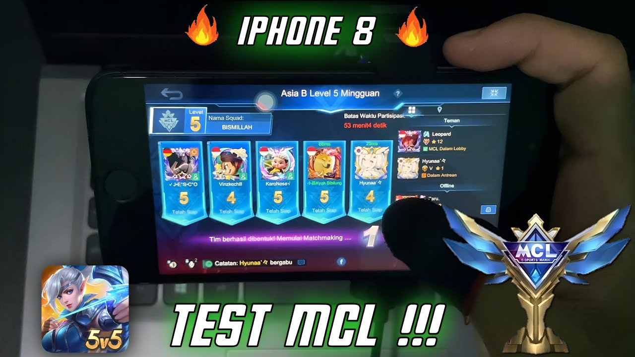 Fanny Test on iphone 8 MCL Mobile Legends
