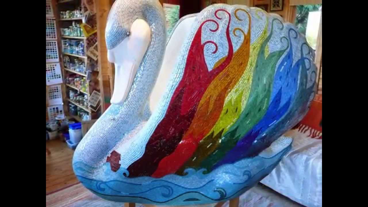 Mosaic Swan by Ruth Ames-White