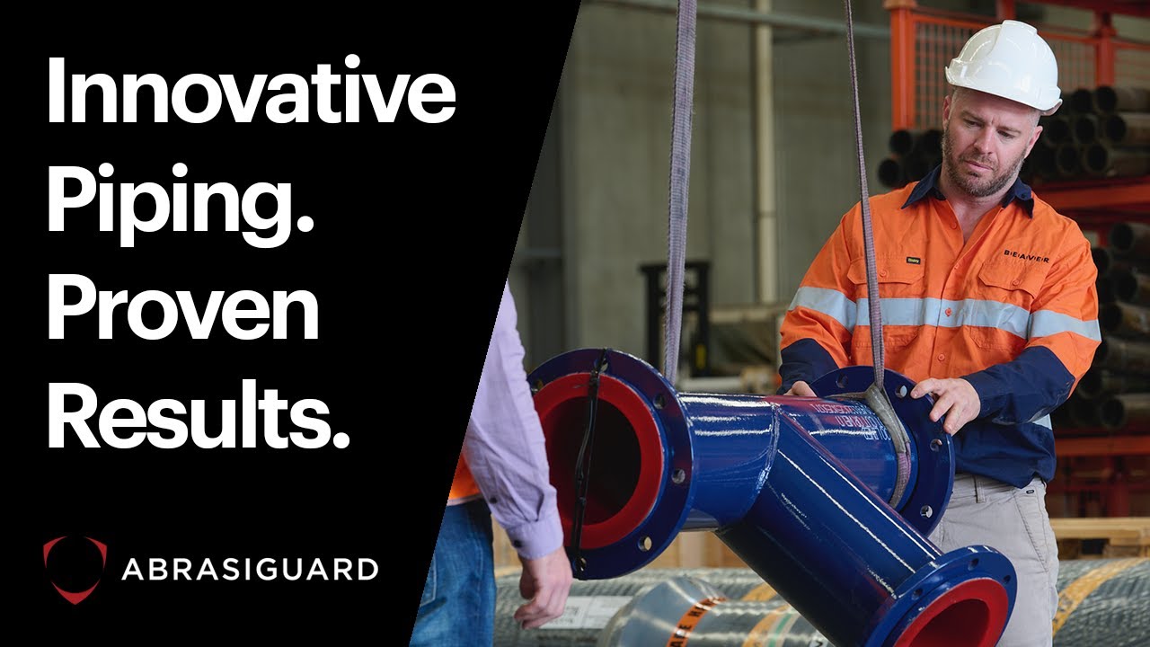 Abrasiguard Polyurethane Lined Pipe - For slurry pipelines and process plants.