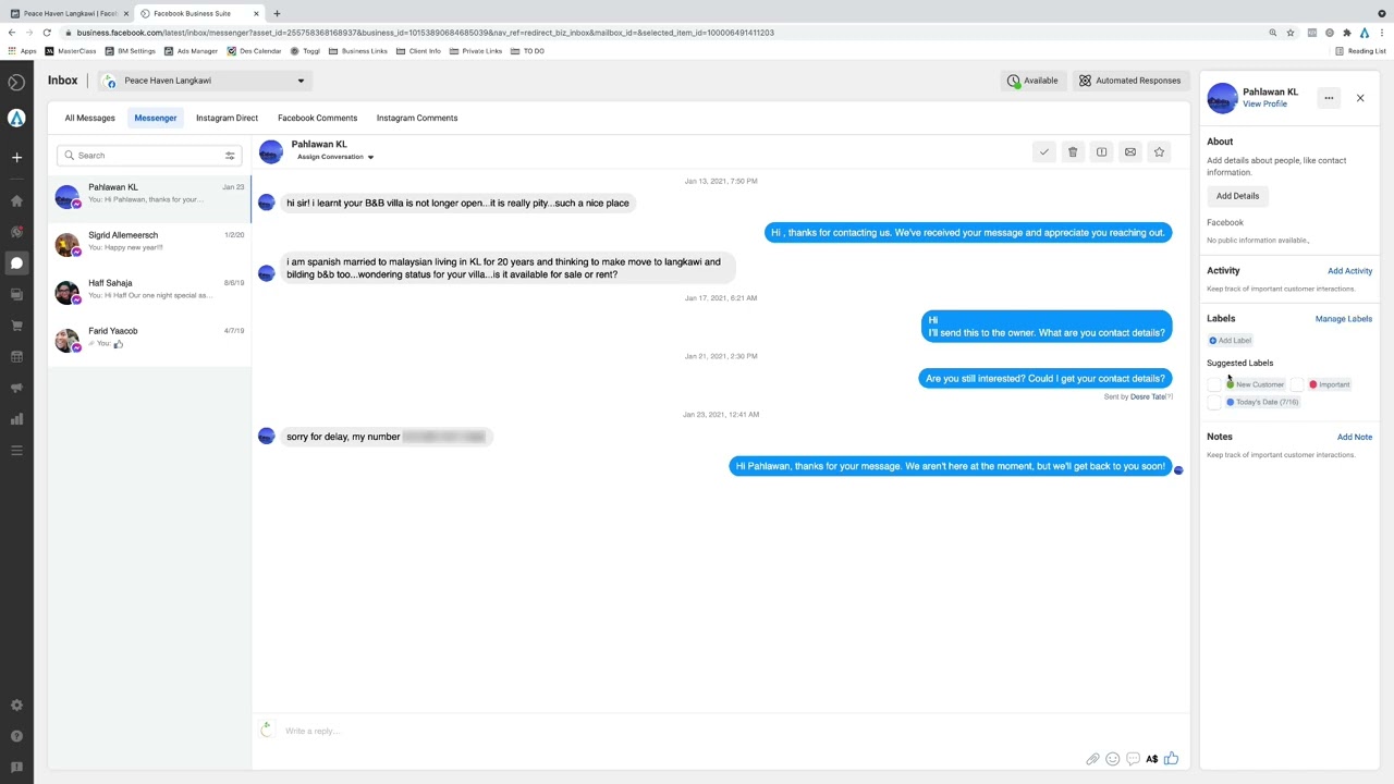 Organising Your Meta Messages: Tips