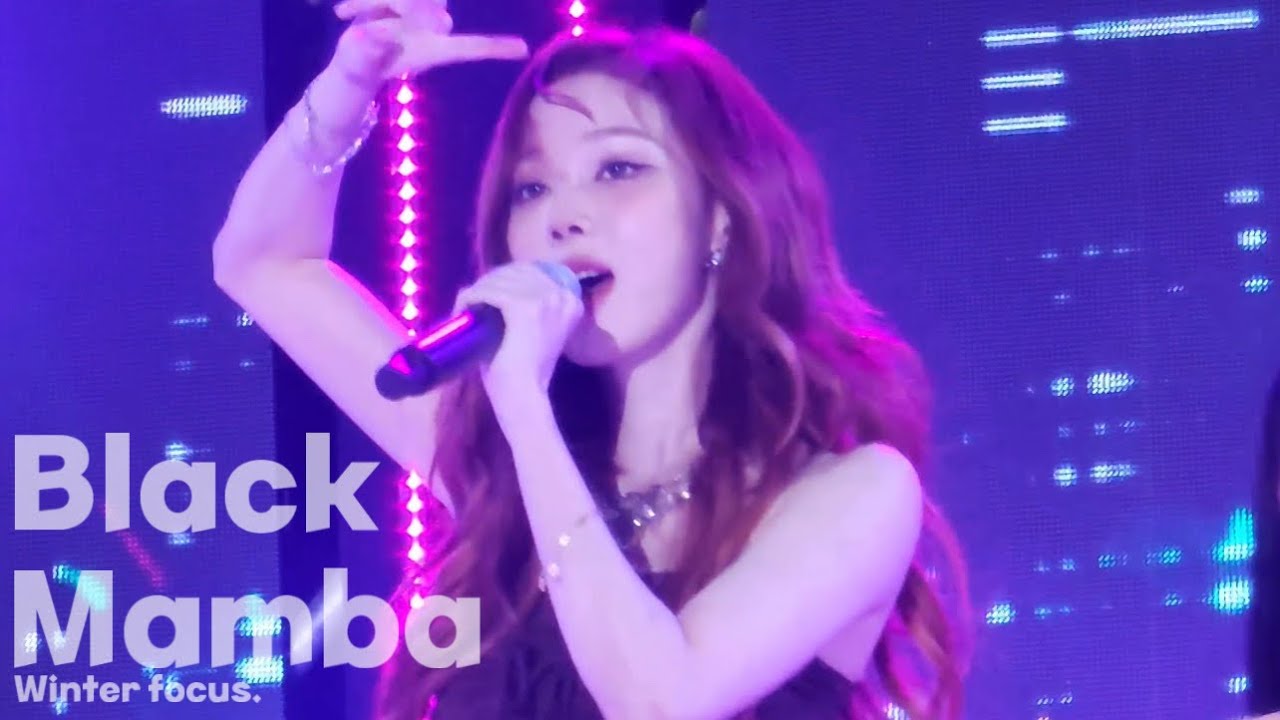 [4K] 231008 영동대로 콘서트 Black Mamba 윈터 직캠 (aespa winter fancam)