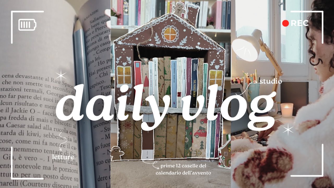 DAILY VLOG ✨ studio, letture, prime 12 caselle del calendario!