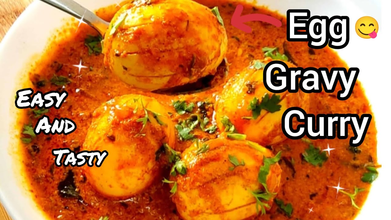టెస్టి ఎగ్ గ్రేవీ కర్రీ రెడీ 👌😋 / simple and tasty egg gravy recipe 