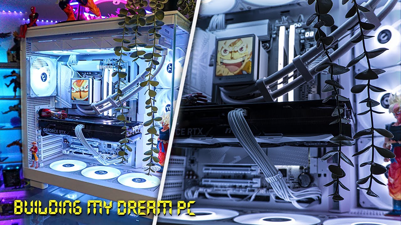☁️ BUILDING my DREAM Gaming PC  | WHITE aesthetic (POV) 🎮