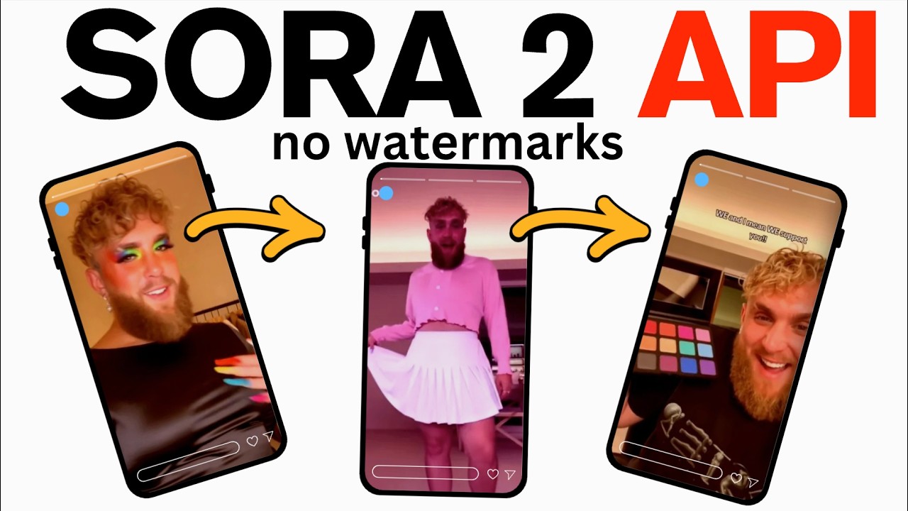 SORA 2 API = No Watermark (How to get access)