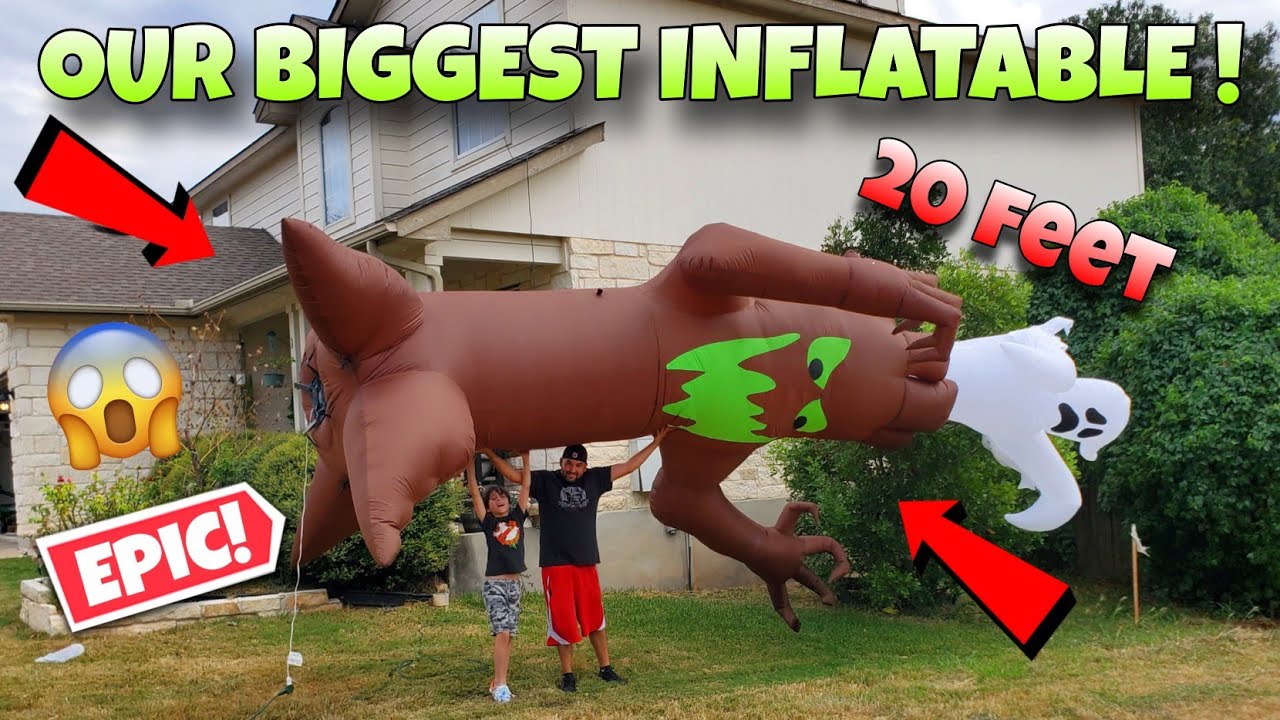 Giant INFLATABLE Spioky Tree 20 feet! At Home Store Halloween Blow Up 2024